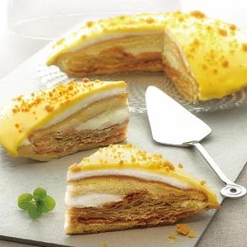 極上的‧秋旬食彩[Royal皇家製菓]黃金千層波士頓派(600g)(含運)