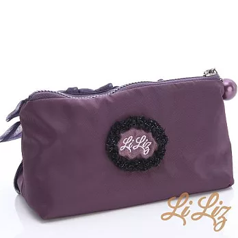 【LiLiz】莉思手作風格 紫色迷情系列 烏干紗化妝包