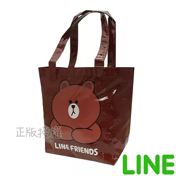 【LINE FRIENDS】㊣版授權 防水萬用袋(咖啡色)咖啡色
