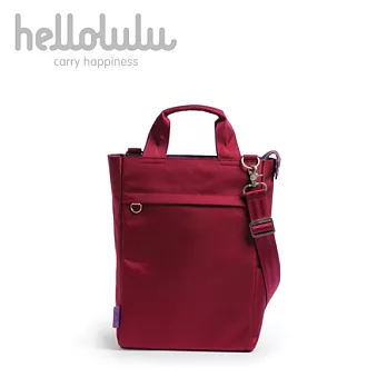 Hellolulu 13吋手提側背筆電包-尼龍紅