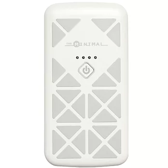 Minimal 4000mAh 帶變壓器鋰聚合物行動電源白色