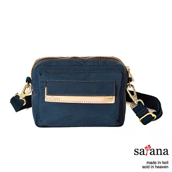 satana - 輕鬆隨行腰包/斜背兩用包 - 午夜藍