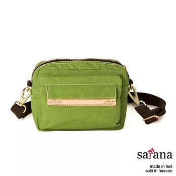 satana - 輕鬆隨行腰包/斜背兩用包 - 草綠色
