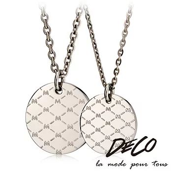 DECO X MASSA-G M.Class M01銀 純鈦對鍊45+45cm