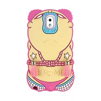 Candies Galaxy note3 SM大叔 矽膠保護殼粉色