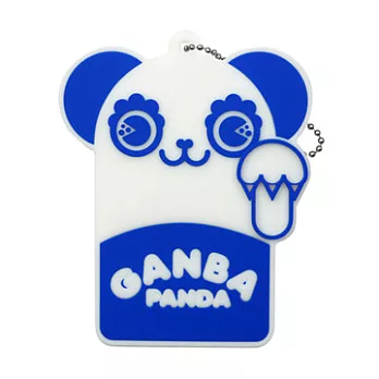 Candies Ganba Panda卡片夾吊飾藍色