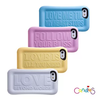 Candies iPhone5/5S Message Spap矽膠保護殼藍色