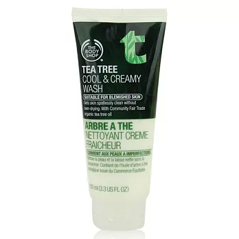 THE BODY SHOP 茶樹淨膚酷涼保濕淨化洗面乳(100ml)