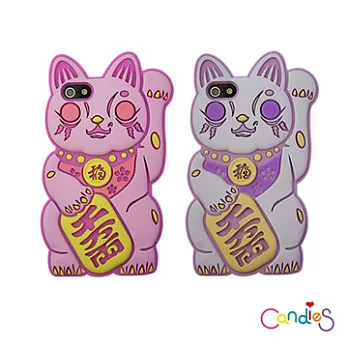 Candies iPhone5/5S 新年招財貓紫色