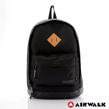 【美國 AIRWALK】 - 簡約時尚豬鼻系筆電後背包 - 小豬黑