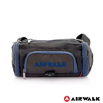 AIRWALK - 快樂曲線 半筒式運動隨身腰包 - 酷炫藍