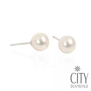 City Diamond 日本珠 珍珠耳環