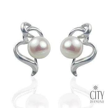 City Diamond 天然珍珠耳環FE00032