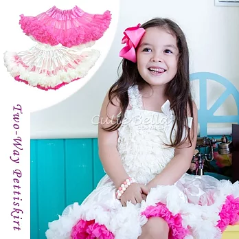 Cutie Bella雙面蓬蓬裙Pink/Cream(90cm)