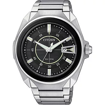 CITIZEN 安逸人生哲學光動能時尚腕錶-黑框-AW1021-51E