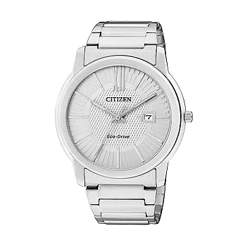 CITIZEN 情人的信箋光動能時尚優質腕錶(銀)-AW1210-58A