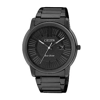 CITIZEN 爵士樂風尚雅仕流行優質腕錶-黑-AW1215-54E