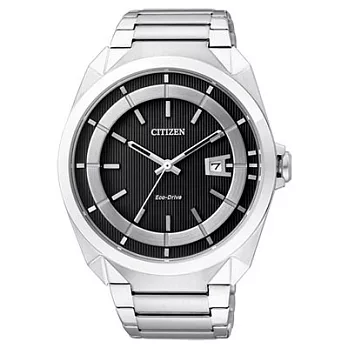 CITIZEN Eco-Drive 率將入城池光動能時尚個性腕錶-黑/42mm-AW1010-57E