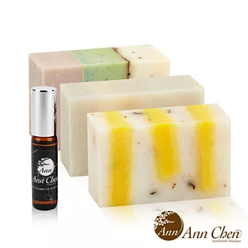 陳怡安手工皂-清輕舒爽三入皂禮盒組(贈安眠舒壓滾珠精油)愛的季節夏季+輕盈舒