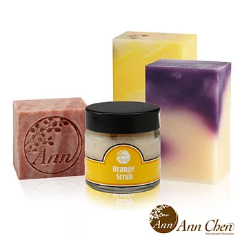 陳怡安手工皂-夏至清爽角質沐浴洗顏禮盒組橘子去角質