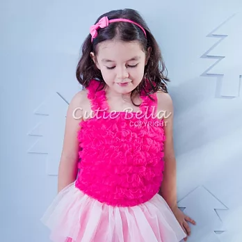Cutie Bella雪紡紗蓬蓬上衣Rose Pink(100CM)