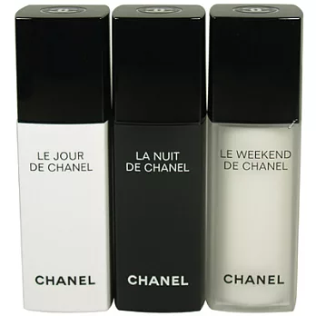 CHANEL香奈兒 早安喚醒+晚安充電+週末更新完美循環精華旅行組(3*15ml)