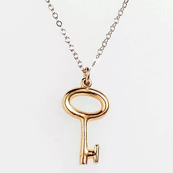 Dogeared 小鑰匙 simple key 開啟成功的大門 金色許願項鍊