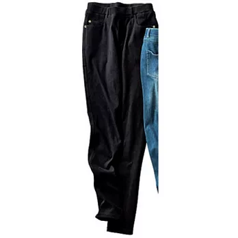 【cecile】針織丹寧彈性六分褲其他定番黑S