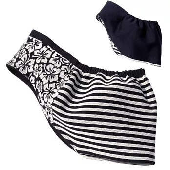 日本製Cuddle Me，袋鼠嬰兒雙面背帶/揹巾Marine Hibiscus