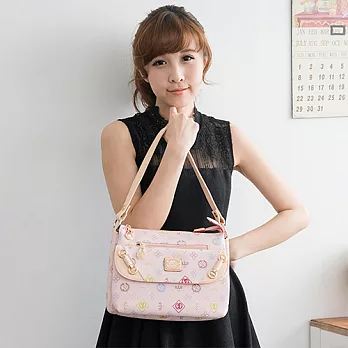 LUMAN.LISHA 露蔓麗莎 英式女王甜美愛戀肩側背包-20764(粉色)