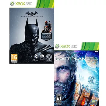 《蝙蝠俠：阿卡漢始源 亞版 英文版》+《失落的星球 3 亞版 英日文版》- XBOX360 遊戲特惠組合