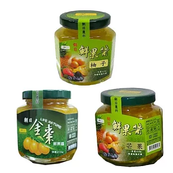 【朝日農業】手作果醬茶210g*任選3入組 (金棗/金柚/芒果)金柚x2+芒果x1