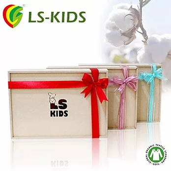 LS-KIDS 彌月緞帶木禮盒 - 有機棉系列