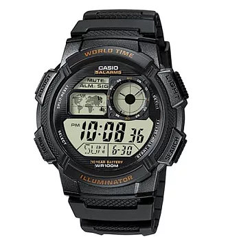 CASIO 世界景觀電子數位運動腕錶 AE-1000W-1A