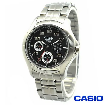 CASIO 日系卡西歐EDIFICE 三環時尚錶 EF-317D-1A