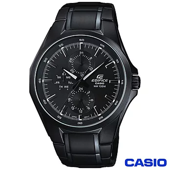 CASIO EDIFICE系列前衛時尚三眼男錶 EF-339BK-1A1