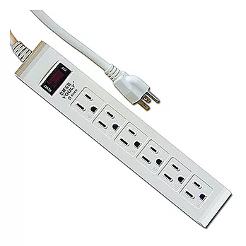 悠麗 三孔一開關六插座電源延長線 4尺 SD-1632-04