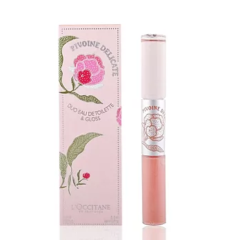 L’OCCITANE 歐舒丹 粉采牡丹香氛唇蜜筆組(2X5.5ml)-效期1501-1502