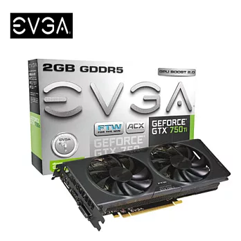 EVGA 艾維克 GTX750TI 2G FTW+ACX COOLER 顯示卡