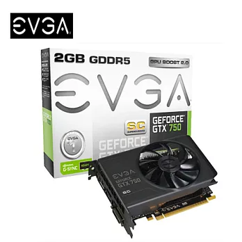 EVGA 艾維克 GTX750 2G SC 顯示卡