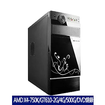【ASUS】A55平台「澤華之風」AMD X4-750K四核心/500G容量/GT610-2G獨顯 高速電競電腦