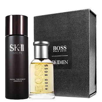 SK-Ⅱ 男士活能青春露(75ml)+HUGO BOSS 自信男性淡香水(30ml)禮盒