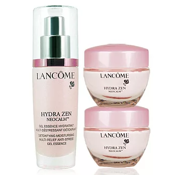 LANCOME 蘭蔻 超水妍舒緩保濕精華(30ml)+保濕霜(15mlx2)