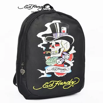 【Ed Hardy】Misha 酷玩骷髏2層中背包