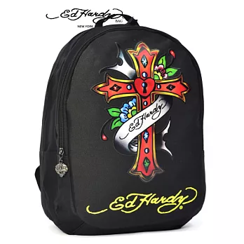 【Ed Hardy】Misha 十字架之心2層中背包