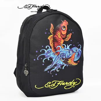 【Ed Hardy】Misha 騰躍鯉魚2層中背包