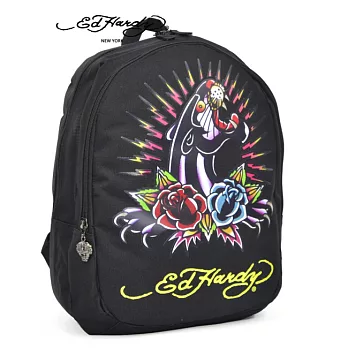 【Ed Hardy】Misha 雙燕黑豹2層中背包
