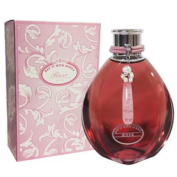 say with scents戀香 朝露玫瑰精油擴香水禮盒200ml(附擴香木及外盒)