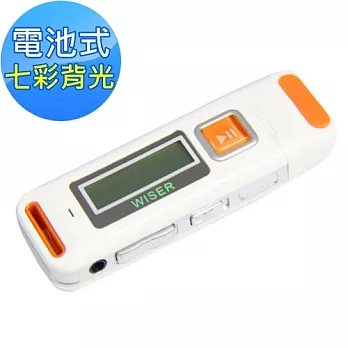 音樂精靈-內建FM收錄音4GB MP3 (黑/白)白色