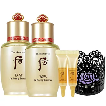 Whoo 后 重生秘帖(20ml無盒版)*2+重生秘帖(4ml)*2送安娜蘇魔幻薔薇燭檯